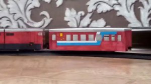 ВЛ8М 1626 с вагоном СВД дефектоскоп из картона