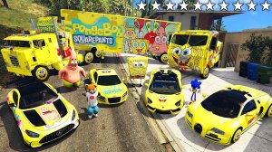 Я УГНАЛ ТАЧКИ Спанч Боба С СОНИКОМ и Спанч Бобом ИЗ РЕАЛЬНОЙ ЖИЗНИ В ГТА 5