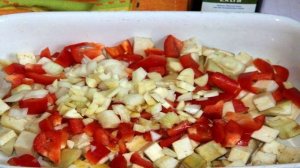 Суп с чечевицей и с печеными овощами