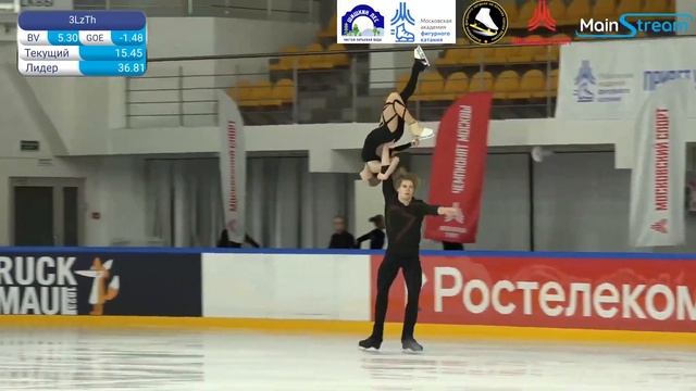 Дарья Бояринцева / Роман Плешков (КП) - Чемпионат Москвы 2023, МС смотреть онлайн