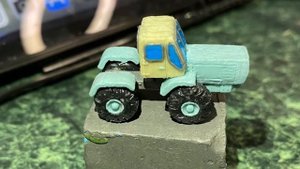 Трактор Т-150к из пластилина