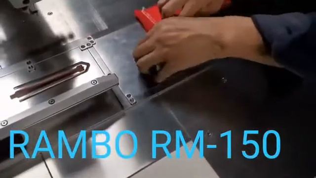 RAMBO RM-150 Polo shirt side vents setting machine смотреть онлайн