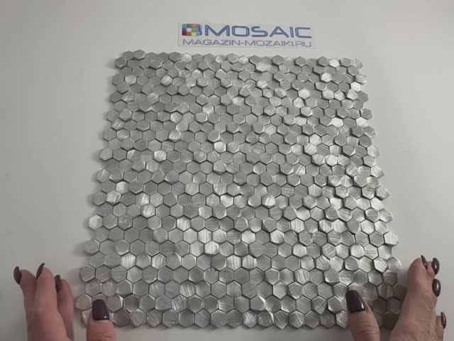 Мозаика GRAVITY ALUMINIUM 3D HEXAGON METAL