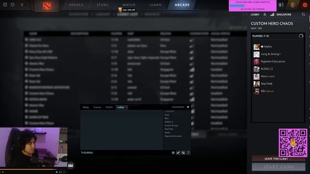 🧨[LIVE] DOTA TULUL #1 | DOTA CUSTOM HERO CHAOS смотреть онлайн