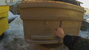 Улей ЛЕЖАК это уже креативный стиль пчеловодства, Красим лежак.