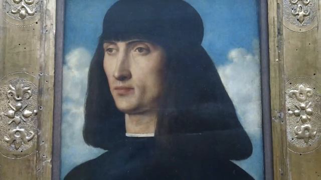 Portrait d'un Homme 1490/95 Giovanni Bellini 1459-1516 Louvre Museum Paris смотреть онлайн