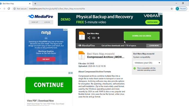 Minecraft Bedrock Edition Bed Wars Map. (Read Description) смотреть онлайн