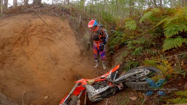 How to get down near vertical downhill descents! ∣ Cross Training Enduro