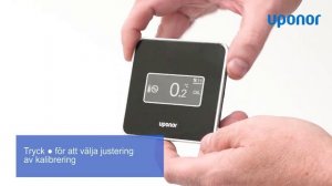 Kalibrera temperaturdisplay på Uponor Smatrix Style Termostat T-169/T-149