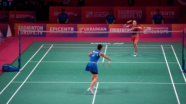 WS Final - Carolina Marin vs Line Christophersen. Badminton European Championship 2021