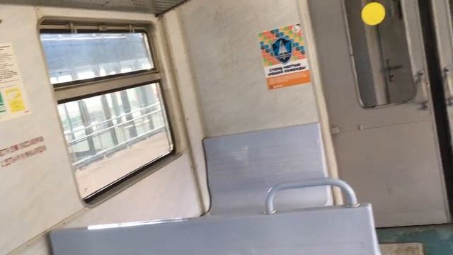 Walking tour passing russian electric train # Прохождение электричек ЭТ2М 101 смотреть онлайн