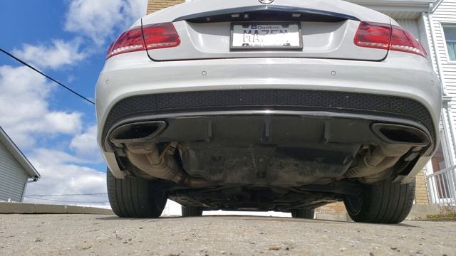 Mercedes w207 e550 2014 res delete downpipe and c63 performance mufflers смотреть онлайн