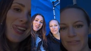 Stefania Spampinato and Danielle Savre live from set of station 19 talking about their 5x07 scene