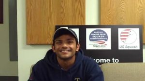 Trinity Tripod interviews men's squash team: Parth Sharma