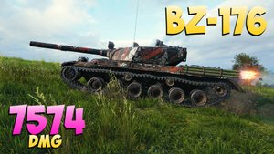 BZ-176 - 5 Фрагов 7.5K Урона - Красавец! - Мир Танков