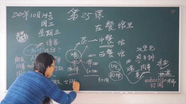 【林燕老师中文课】汉语课第25课文本及作业Learn Mandarin Chinese //Learn Chinese LinYan Li