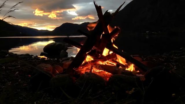 20 minutes Divine nature . The sound of a bonfire and the singing of birds . Complete Relaxation смотреть онлайн