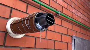 Труба дымохода  коаксиальный замерзает