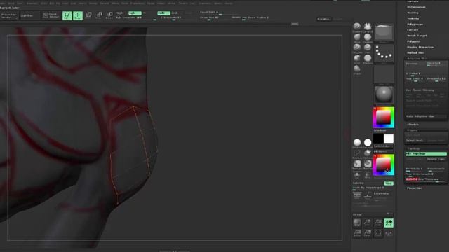 ZBrush 4R7: ZModeler Quick Topology 1 смотреть онлайн