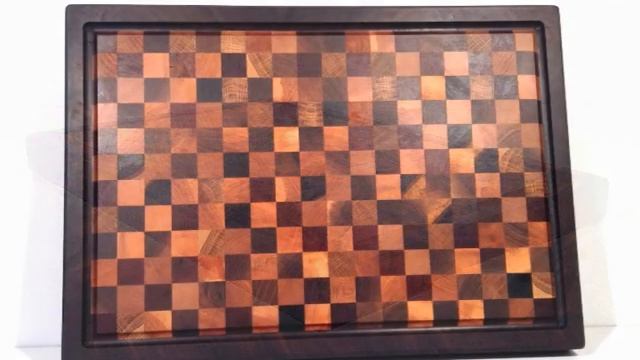 Торцевая разделочная доска №4 DIY #разделочнаядоска #работаподереву #НиколайMisterwood