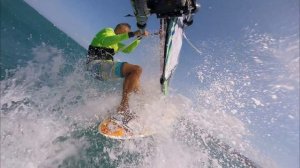 Perfecting the dreaded windsurfing catapult Big CRASH!