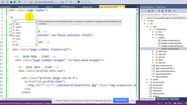 20. Integrating HTML CSS theme into Angular Project - Part 6 content components