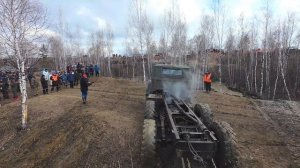 УРАЛ, прохождение  трассы, Заячий замес, Прокопьевск, 19.04.2025, вид с квадрокоптера.  Гряземес 42
