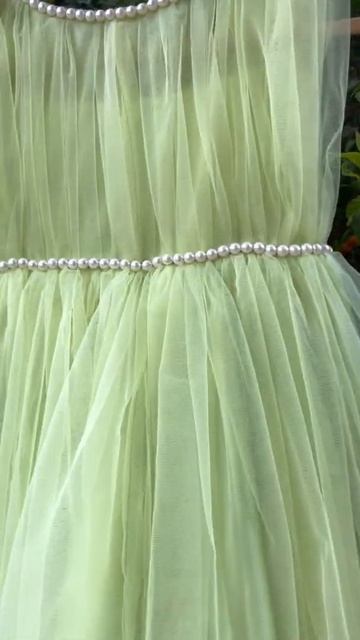 IKI Green Angel Maker - Knee Length Frock with pearls string смотреть онлайн