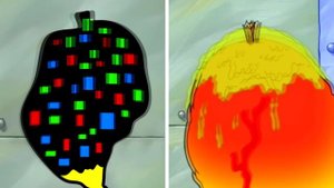 Spongebob Removing a Splinter VS Pibby Glitch Animation Part 2