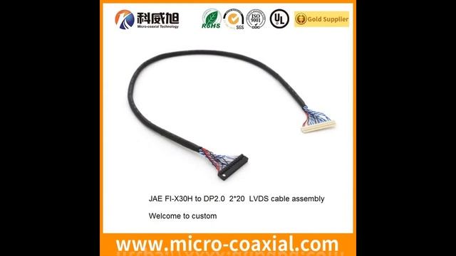 LVDS cable vendor micro wire LVDS Custom lvds cable to vga FI-JW50C-SH1-9000 LVDS cable assembly