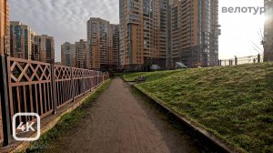 Велопрогулка весенним утром. Гражданка. Санкт-Петербург