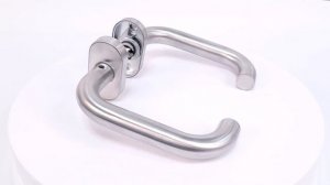 Ручка на овальной розетке U02203-01/8*8 INOX (нержавеющая сталь)