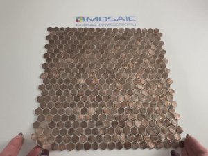 Мозаика ALUMINIUM HEXAGON ROSE GOLD