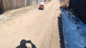 Работа тормоза на квадроцикле