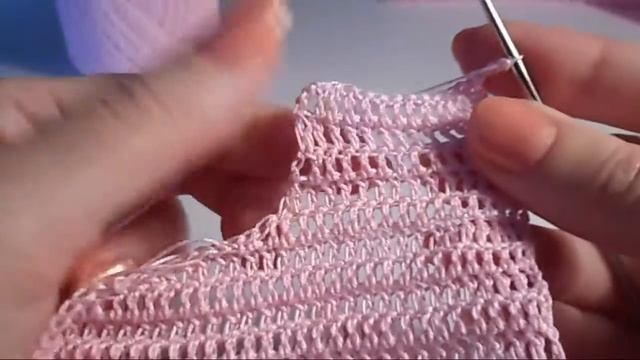 Как связать летнее ажурное платье Часть 2 из 4