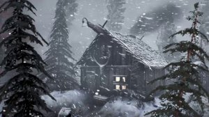 ЗВУКИ КРЫМСКОЙ СНЕЖНОЙ БУРИ УБАЮКИВАЮТ. 5-часовая среднерусская снежная деревня, звуки метели