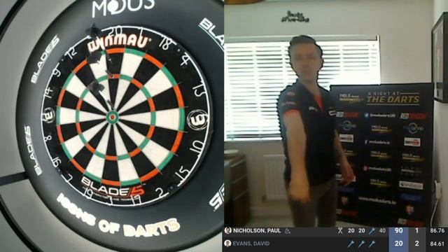 The MODUS ICONS OF DARTS LIVE LEAGUE PHASE 2: SATURDAY 16TH MAY