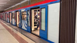 Поездка на составе 81-765.4 "Москва 2019" по Сокольнической линии (12.05.2023)