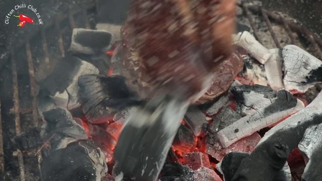 Dirty Ribeye Steaks with Hot Sauce 