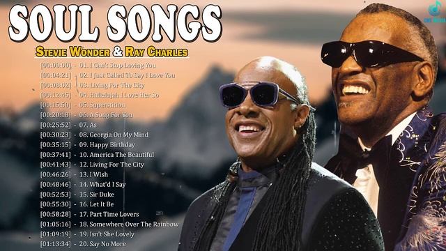 Ray Charles Stevie Wonder Greatest Hits - Soul Music Playlist 2022 - Best Soul Songs of All Time