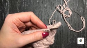 Закрытие двойной резинки иглой