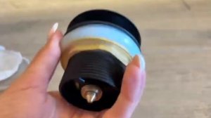 Донный клапан для ванны 1*1/2 Ganzer F-03C черный