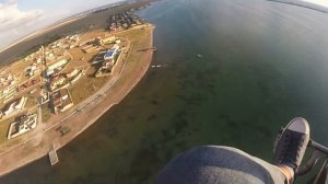 Крым, Донузлав  Полёт Алексея на мотопараплане.