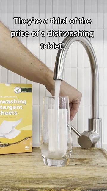 Eco-Friendly Dishwashing Detergent Sheets #cleaning #home #fyp #shorts