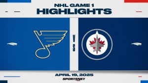 NHL ОБЗОР 1 МАТЧА ПЛЕЙОФФ | "Сент-Луис Блюз" - "Виннипег Джетс". 20 апреля 2025.