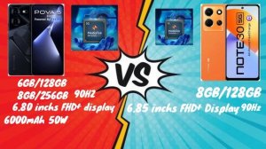 Tecno POVA 5 Pro 5G VS Infinix Note 30 Pro 5G: Smartphones