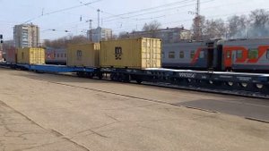 электровоз ВЛ -80 с контейнерами (ст . КОВРОВ-1 . 12.03.22.)