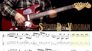 SRV - Couldn't Stand the Weather Riff (live version). Only Tabs