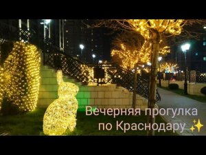 ✨Вечерняя прогулка по Краснодару/Январь 2025 год✨