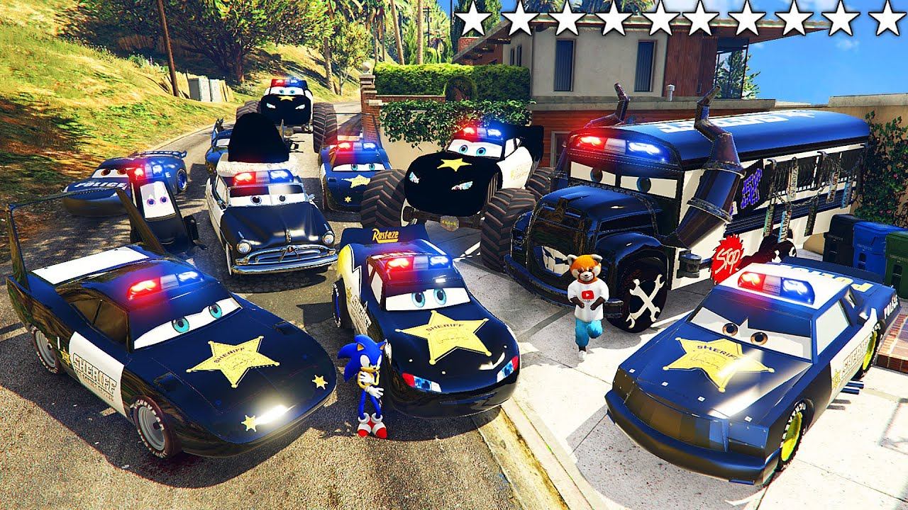 Я УГНАЛ ТАЧКИ ШЕРИФА МОЛНИИ MCQUEEN С СОНИКОМ ИЗ РЕАЛЬНОЙ ЖИЗНИ В ГТА 5 смотреть онлайн